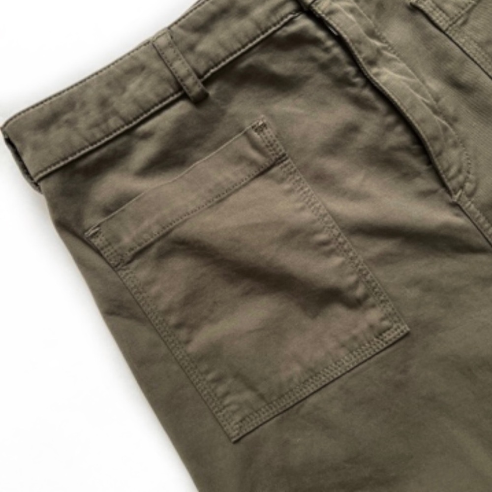 A.L.C. FINLEY WIDE LEG LACE UP BACK PALAZZO PANT OLIVE GREEN CROPPED PAN… - Picture 10 of 16